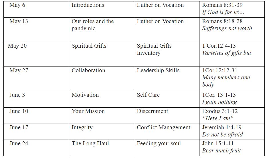 Hope for the Journey Schedule Picture